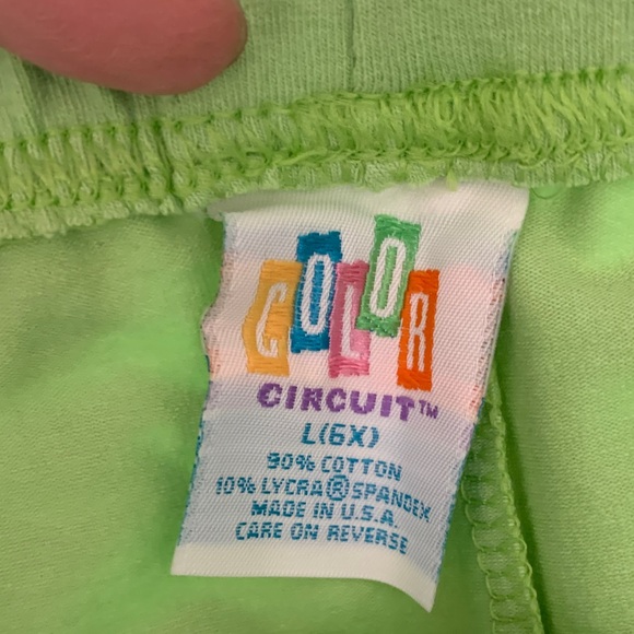 Set of 4 Girl’s - Pale Pink, Green, Lilac and Dark Pink Print Shorts - Size 6X - Picture 7 of 9